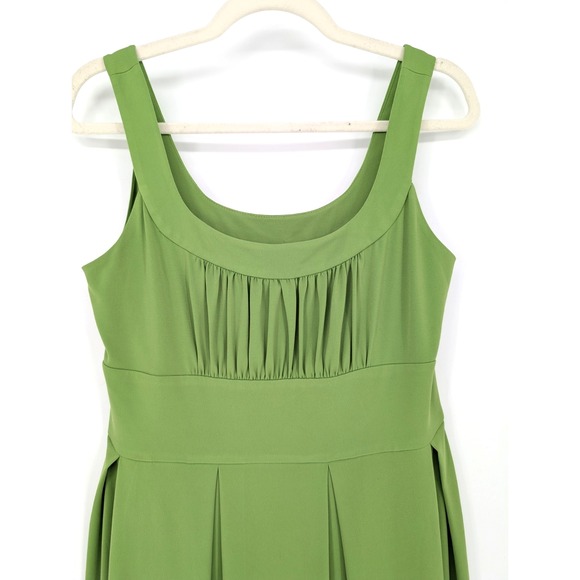 VTG 90s Y2K Green Milkmaid Pleated Dress Fairy Grunge Goblin Indie Sleaze Retro - Picture 7 of 12